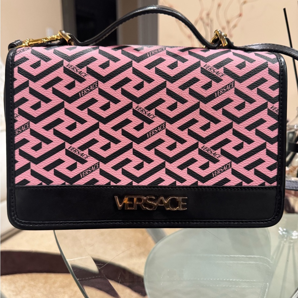 Versace Pink and Black Women's Bag